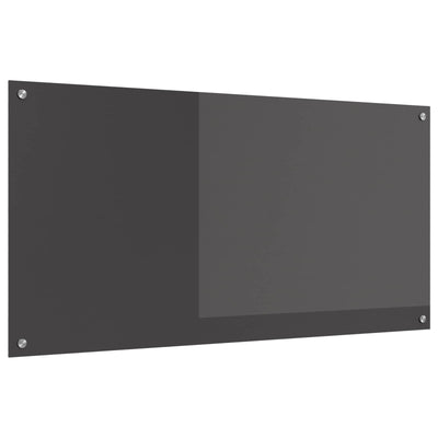 Vidaxl keukenachterwand donkergrijs 120 x 60 cm gehard glas