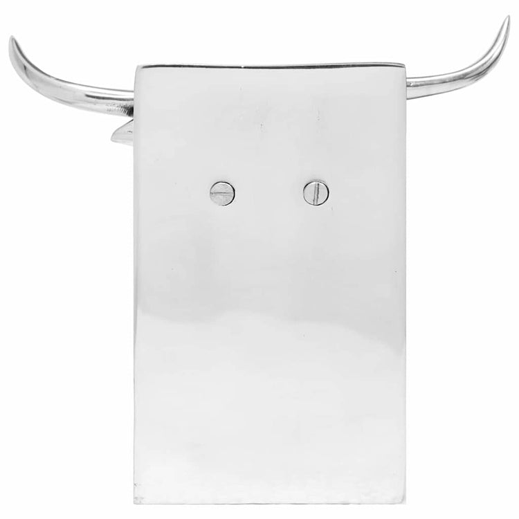 Vidaxl boekensteunen 2 st zilver 17 x 15 x 27 cm aluminium