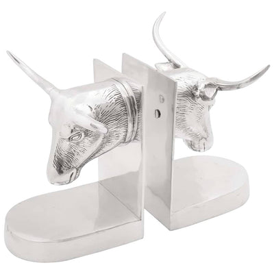 Vidaxl boekensteunen 2 pcs zilver 21,5 x 15,5 x 20 cm aluminium