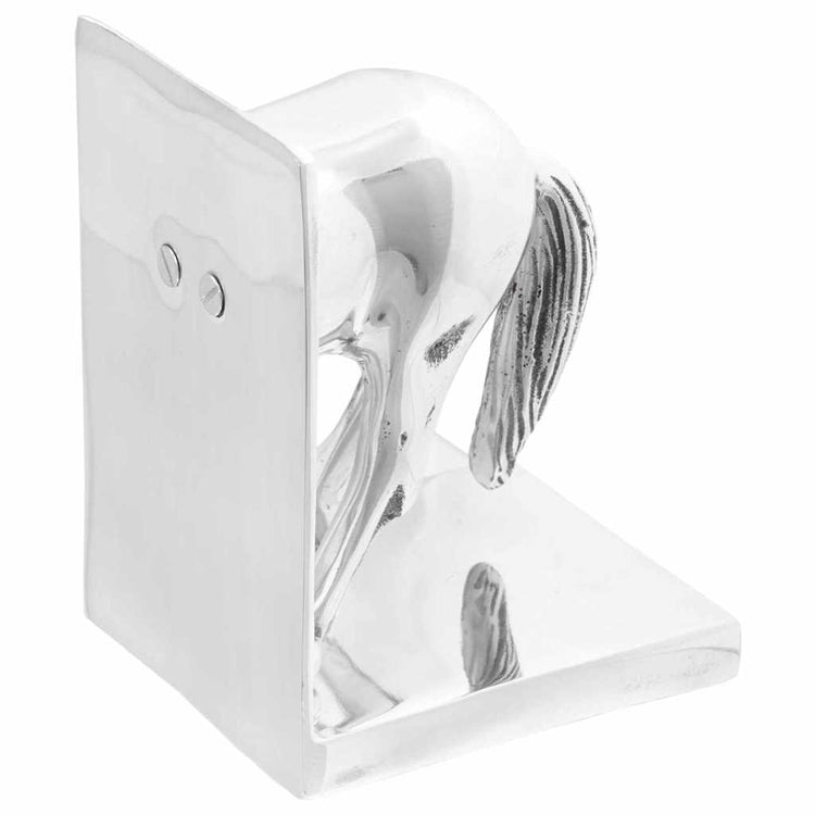 Vidaxl boekensteunen 2 st zilver 11 x 14 x 25 cm aluminium