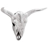 Vidaxl bullschedel zilver 49 x 10 x 36 cm aluminium