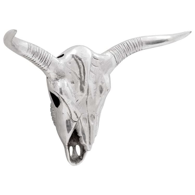 Vidaxl bullschedel zilver 49 x 10 x 36 cm aluminium