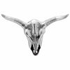 Vidaxl bullschedel zilver 49 x 10 x 36 cm aluminium