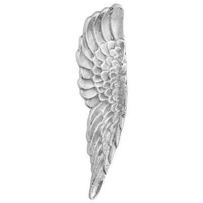 Vidaxl vleugels beeldhouwwerk 2 st zilver 31 x 5 x 91 cm aluminium