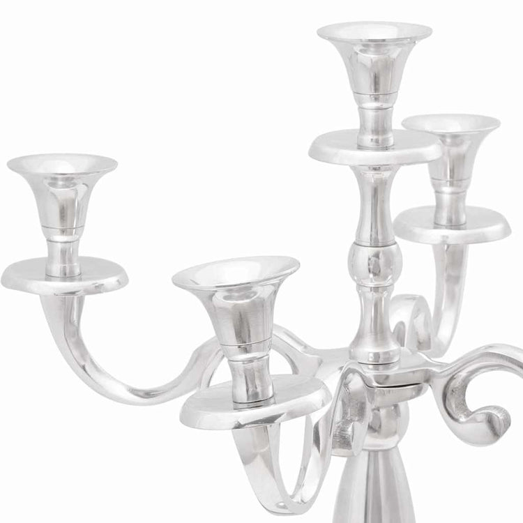 Vidaxl kaarsenhouder zilver 39 x 39 x 60 cm aluminium