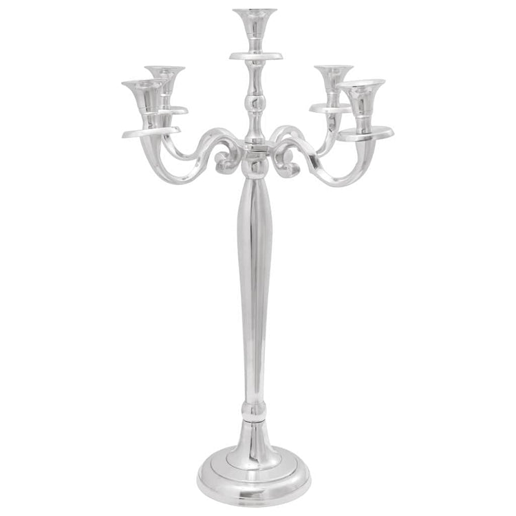 Vidaxl kaarsenhouder zilver 39 x 39 x 60 cm aluminium
