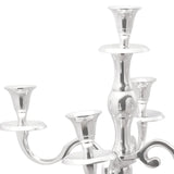 Vidaxl kaarsenhouder zilver 32 x 32 x 79,5 cm aluminium - afbeelding 3