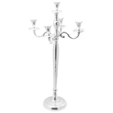 Vidaxl kaarsenhouder zilver 32 x 32 x 79,5 cm aluminium - afbeelding 1