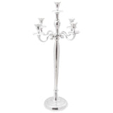 Vidaxl kaarsenhouder zilver 32 x 32 x 79,5 cm aluminium - afbeelding 2