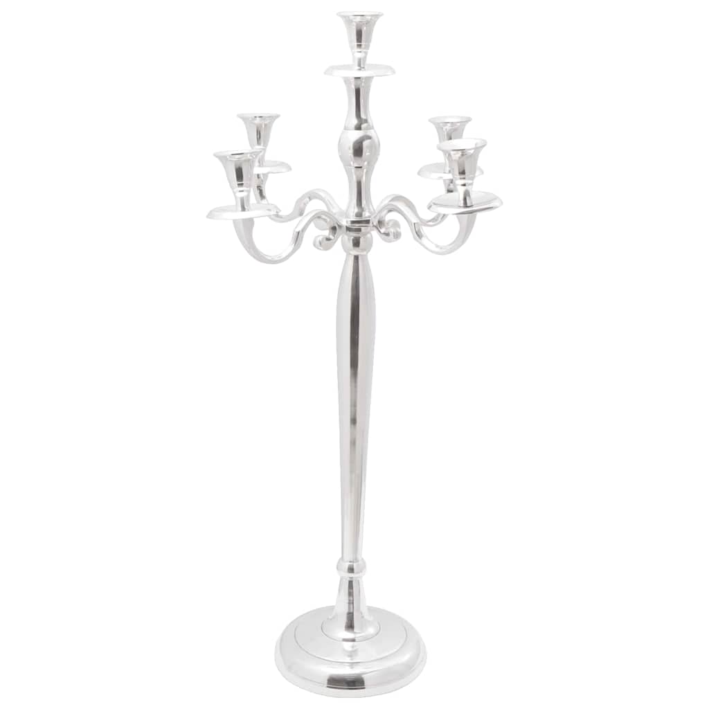 Vidaxl kaarsenhouder zilver 32 x 32 x 79,5 cm aluminium