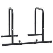 Vidaxl dip bar zwart 116 x 66 x 74,5 cm gepoedercoat staal - afbeelding 2
