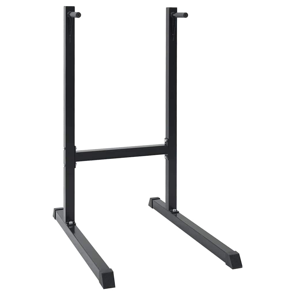 Vidaxl dip station zwart 103,5 x 66,5 x 121,5 cm gepoedercoat staal