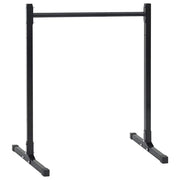 Vidaxl dip station 2 st zwart 55 x 90 x 104.5 cm gepoedercoat staal - afbeelding 2