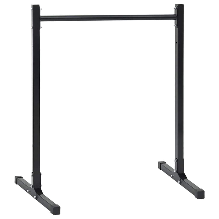 Vidaxl dip station 2 st zwart 55 x 90 x 104.5 cm gepoedercoat staal