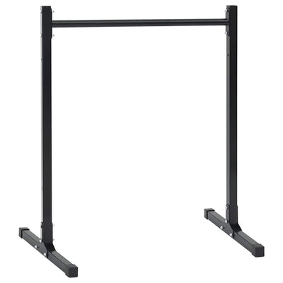 Vidaxl dip station 2 pcs zwart 55 x 90 x 104.5 cm gepoedercoat staal