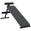 Vidaxl opkrolbank zwart 124 x 33,5 x 55 cm gepoedercoat staal