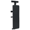 Vidaxl opkrolbank zwart 124 x 33,5 x 55 cm gepoedercoat staal