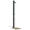 Vidaxl buitenzonne-douche zwart 217 cm pvc en aluminium