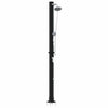 Vidaxl buitenzonne-douche zwart 217 cm pvc en aluminium