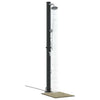 Vidaxl buitenzonne-douche zwart 217 cm pvc en aluminium