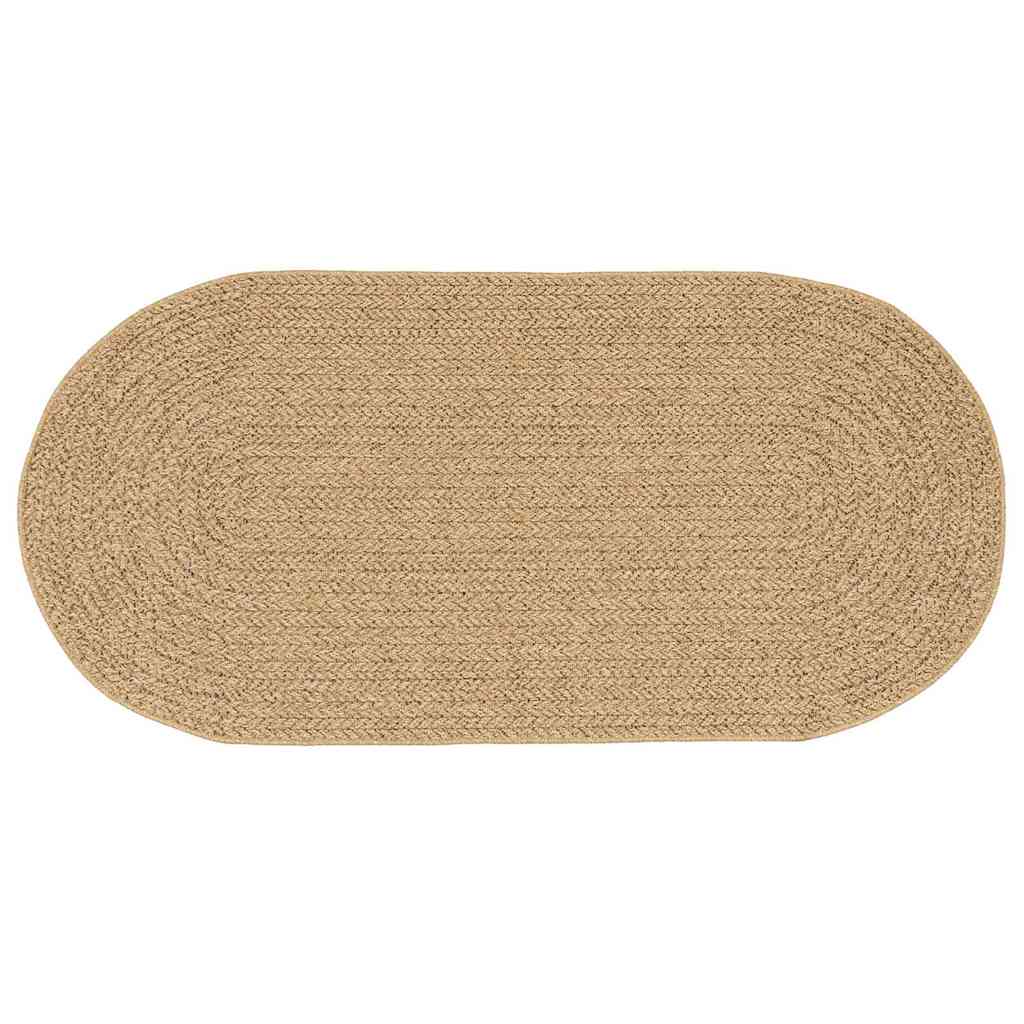 Vidaxl vloerkleed zizur bruin 200 x 100 cm polypropyleen