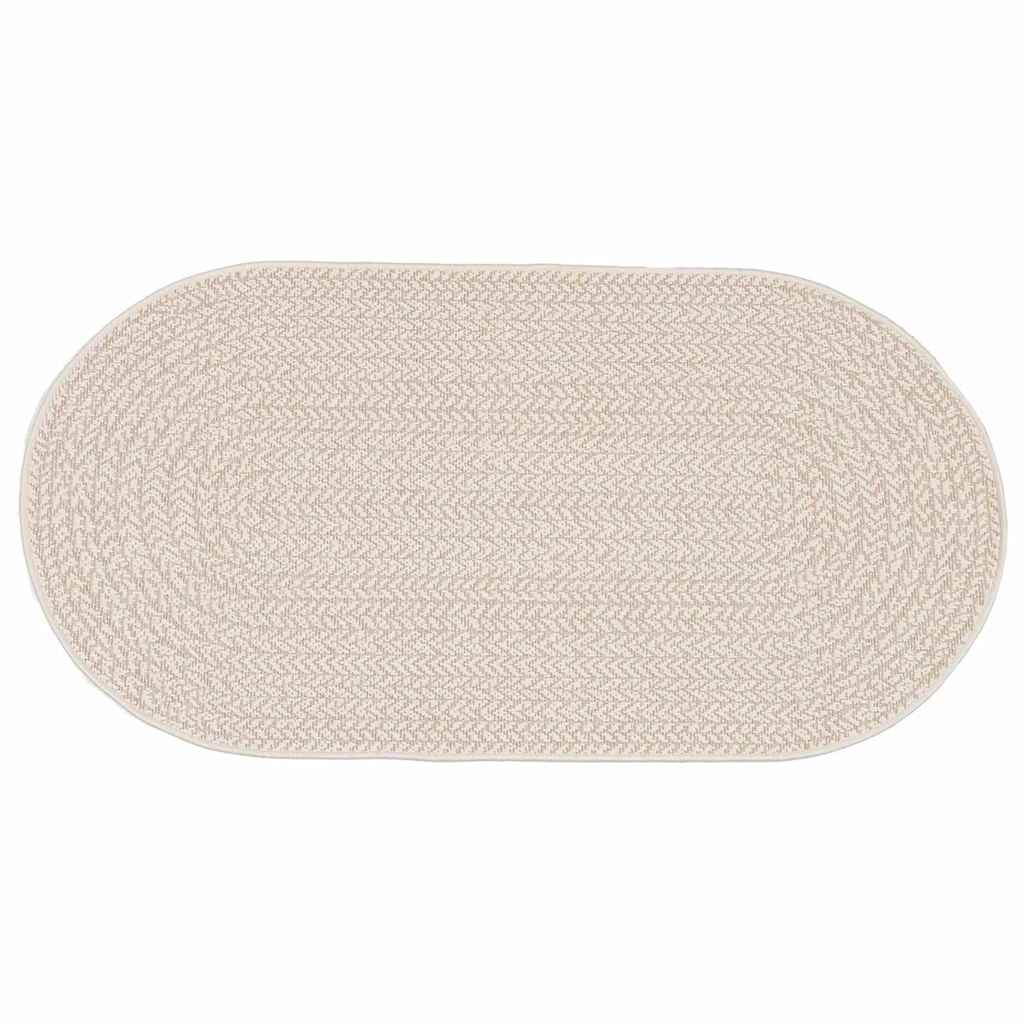 Vidaxl vloerkleed zizur crème 200 x 100 cm polypropyleen