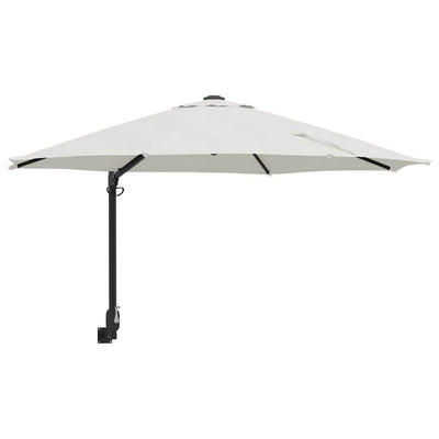 Vidaxl tuinparasol 248 x 248 x 148 cm polyester en staal zand