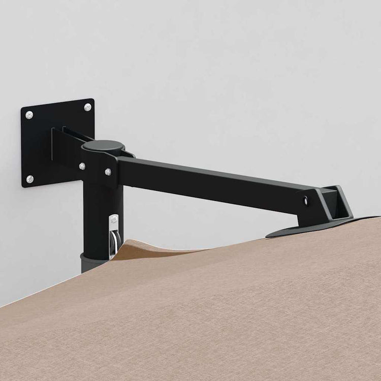 Vidaxl tuinparasol 248 x 248 x 148 cm polyester en staal taupe