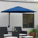 Vidaxl tuinparasol 248 x 248 x 148 cm polyester en staal azuurblauw