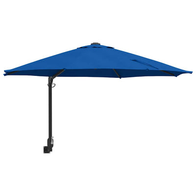 Vidaxl tuinparasol 248 x 248 x 148 cm polyester en staal azuurblauw
