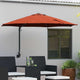 Vidaxl tuinparasol 248 x 248 x 148 cm polyester en staal terracotta