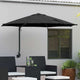 Vidaxl tuinparasol 248 x 248 x 148 cm polyester en staal zwart