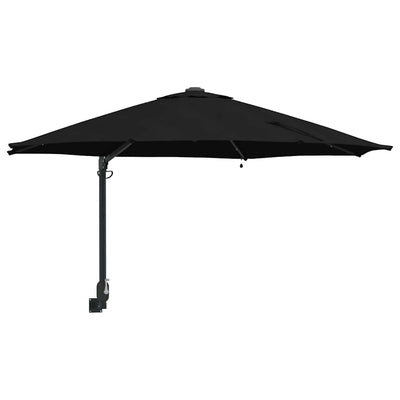 Vidaxl tuinparasol 248 x 248 x 148 cm polyester en staal zwart