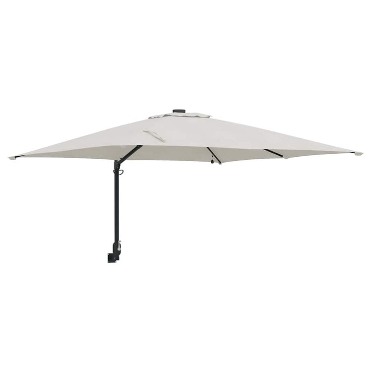 Vidaxl tuinparasol zand 248,5 x 247,5 x 160 cm polyester en staal