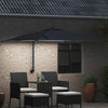 Vidaxl tuinparasol antraciet 248,5 x 247,5 x 160 cm polyester en staal