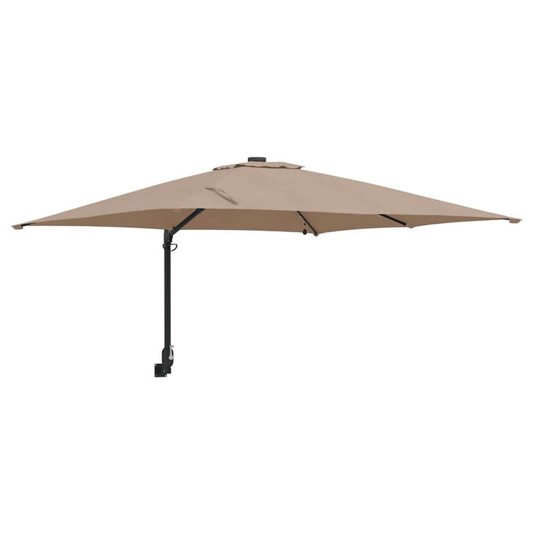 Vidaxl tuinparasol taupe 248,5 x 247,5 x 160 cm polyester en staal
