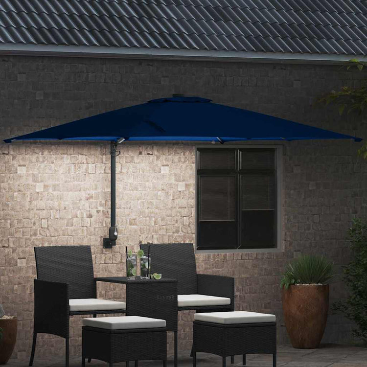 Vidaxl tuinparasol 248,5 x 247,5 x 160 cm polyester en staal