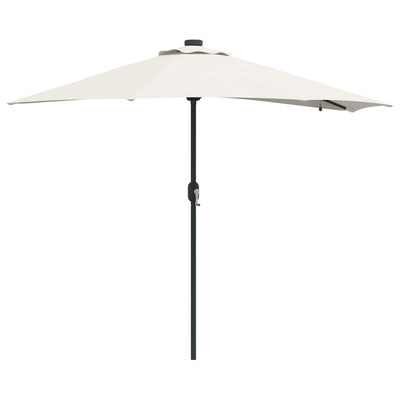 Vidaxl tuinparasol zand 294 x 150 x 223 cm polyester en staal