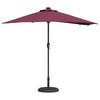 Vidaxl tuinparasol bordeaux rood 294 x 150 x 223 cm polyester en staal