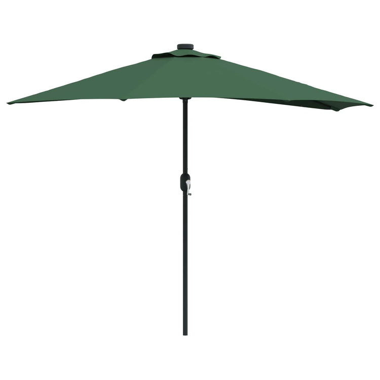 Vidaxl tuinparasol 294 x 150 x 224 cm polyester en staal groen