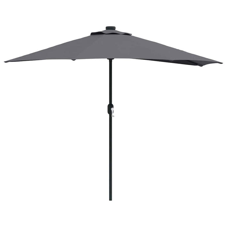 Vidaxl tuinparasol 294 x 150 x 224 cm polyester en staal antraciet
