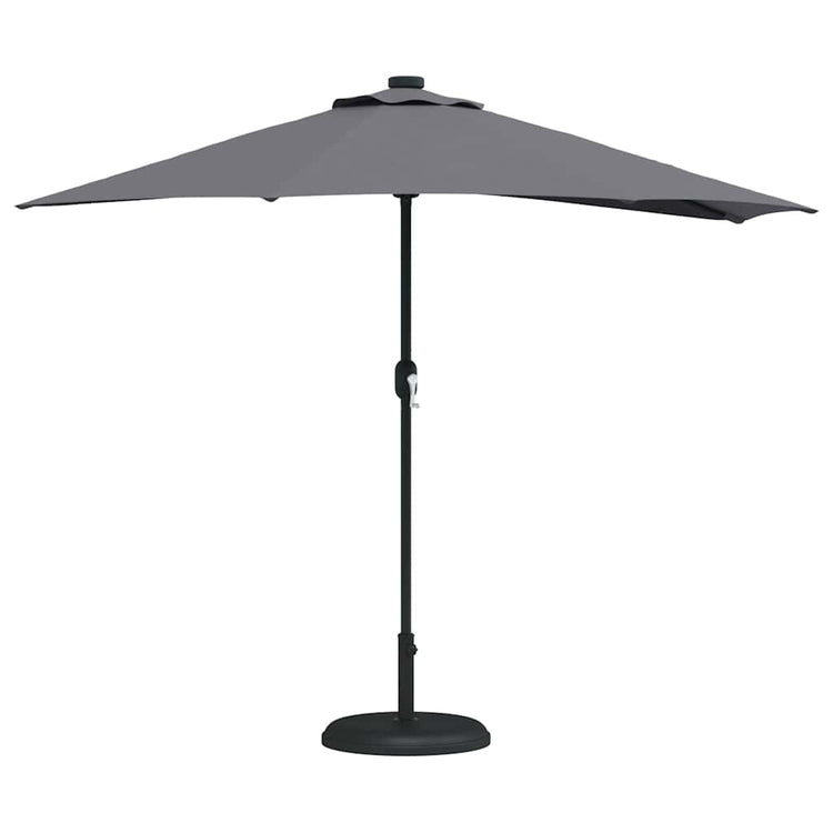 Vidaxl tuinparasol 294 x 150 x 224 cm polyester en staal antraciet