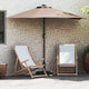Vidaxl tuinparasol 294 x 150 x 224 cm polyester en staal taupe