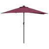 Vidaxl tuinparasol bordeaux rood 294 x 150 x 224 cm polyester en staal