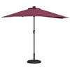 Vidaxl tuinparasol bordeaux rood 294 x 150 x 224 cm polyester en staal