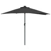 Vidaxl tuinparasol zwart 294 x 150 x 224 cm polyester en staal