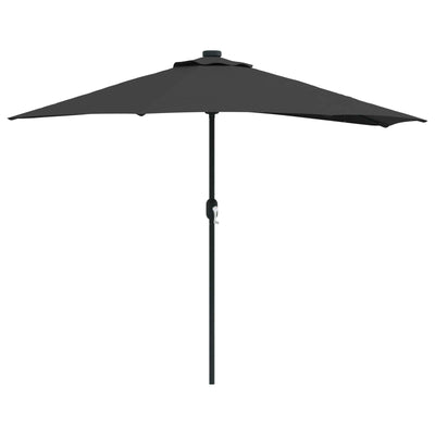 Vidaxl tuinparasol 294 x 150 x 224 cm polyester en staal zwart