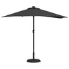 Vidaxl tuinparasol zwart 294 x 150 x 224 cm polyester en staal