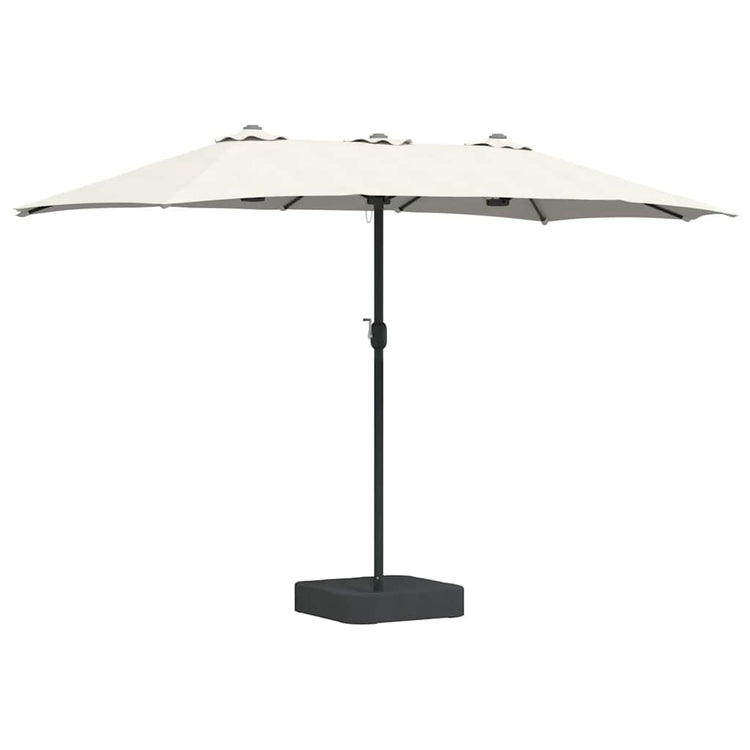 Vidaxl tuinparasol zand 385 x 209 x 244 cm polyester en staal