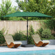 Vidaxl tuinparasol groen 385 x 209 x 244 cm polyester en staal